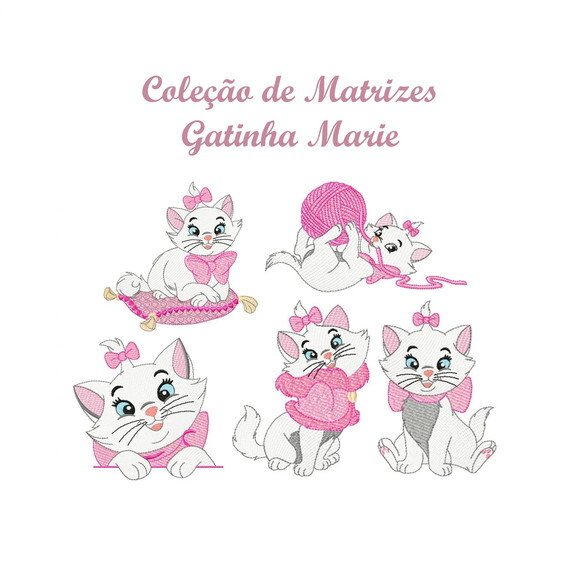 Coleção Matrizes de Bordado Gatinha Marie
