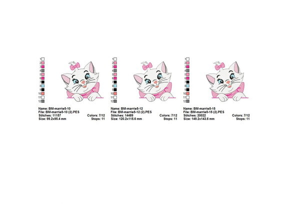 Coleção Matrizes de Bordado Gatinha Marie