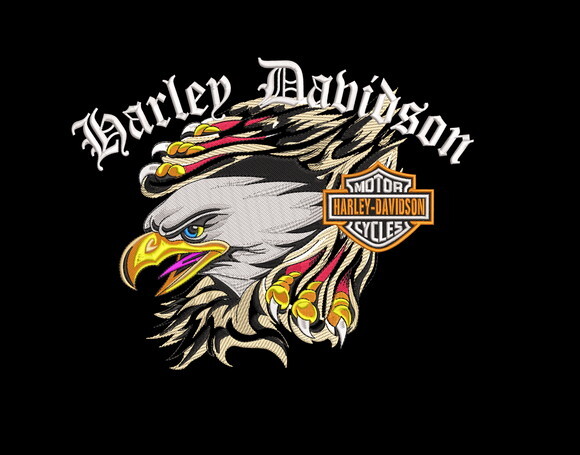 Martriz Bordado Harley Daviidson 3