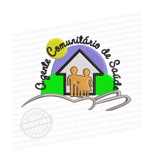 Matriz Bordado Agente Comunitário de Saúde