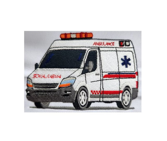 Matriz Bordado Ambulância