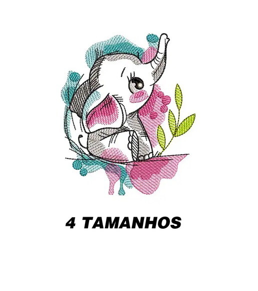 Matriz Bordado Bebê Elefante