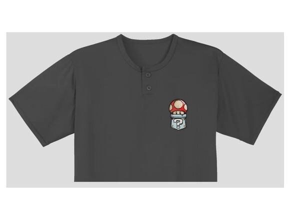 Matriz Bordado Bolso Mario Cogumelo