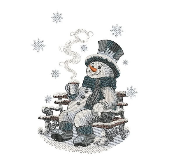 Matriz Bordado Boneco de Neve