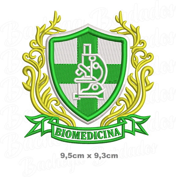 Matriz Bordado Brasão Biomedicina