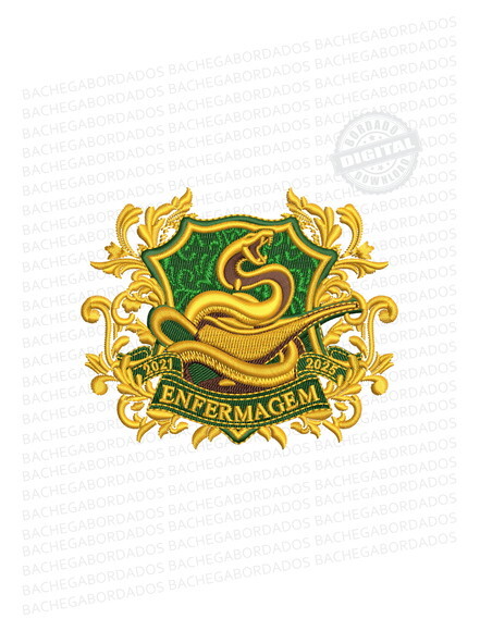 Matriz Bordado Brasão Escudo Enfermagem 2