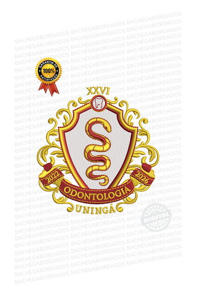 Matriz Bordado Brasão Escudo Odontologia Uningá