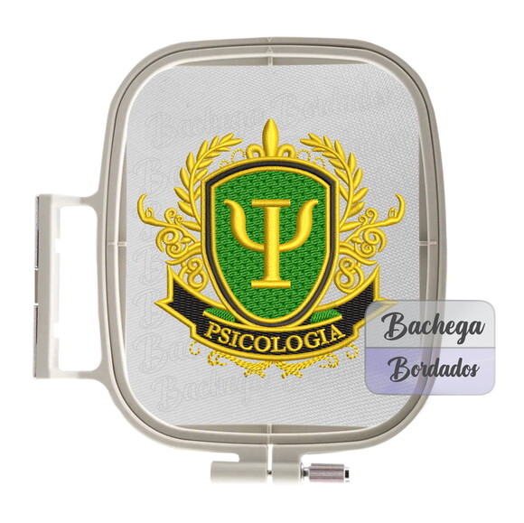 Matriz Bordado Brasão Escudo Psicologia - Arquivo Exclusivo
