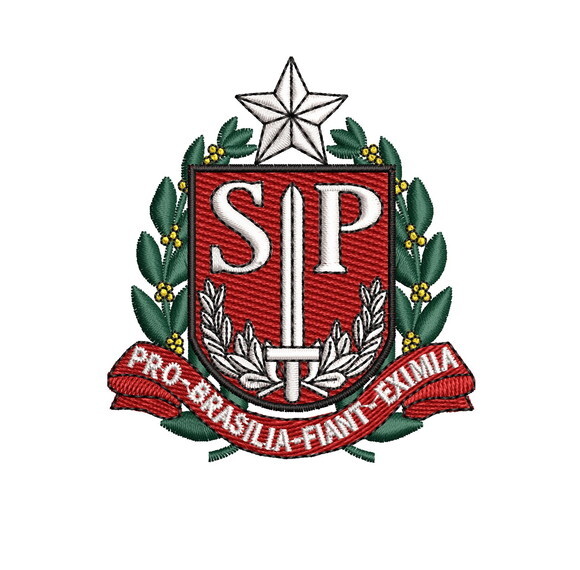 Matriz Bordado Brasão Governo de São Paulo Sp