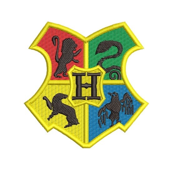 Matriz Bordado Brasão Hogwarts Pequeno