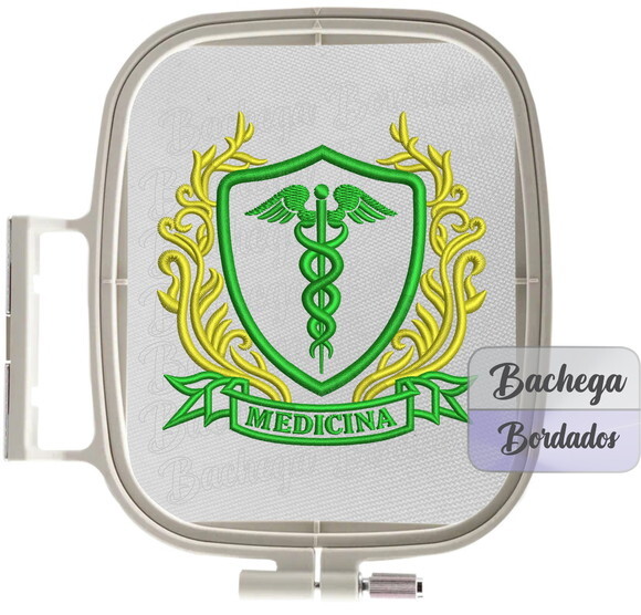 Matriz Bordado Brasão Medicina