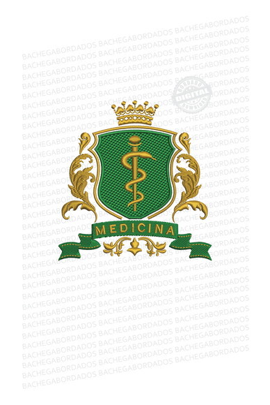 Matriz Bordado Brasão Medicina Novo 2026