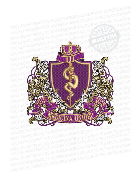 Matriz Bordado Brasão Medicina Unidep