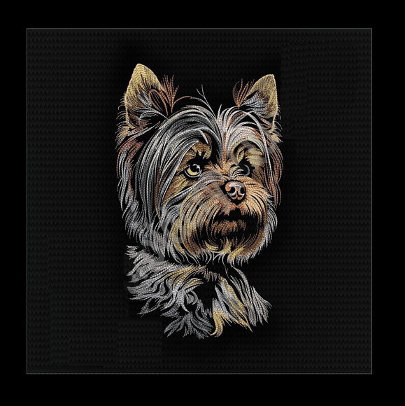 Matriz Bordado Cachorrinho Yorkshire Terrier Yorkie