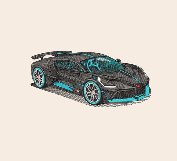 Matriz Bordado Bugatti Car 2025