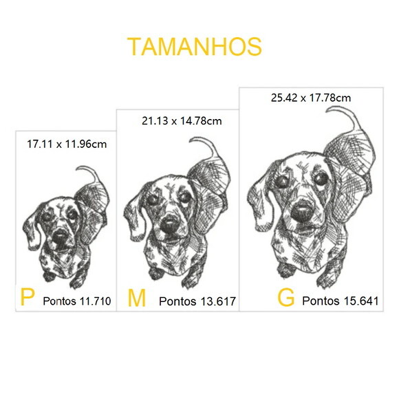 Matriz Bordado Cão Dachshund