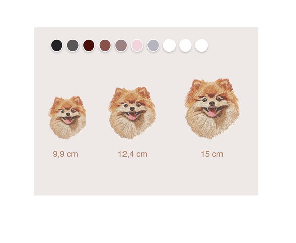 Matriz Bordado Cão Pomeranian