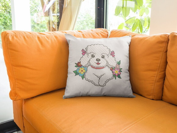 Matriz Bordado Cão Poodle