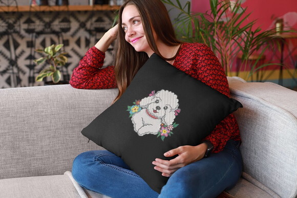 Matriz Bordado Cão Poodle