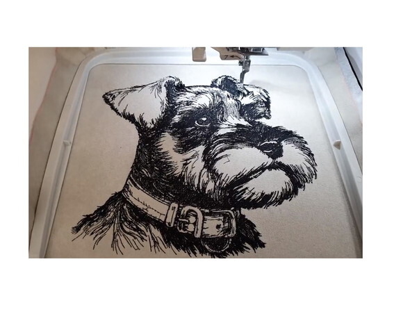 Matriz Bordado Cão Schnauzer 3