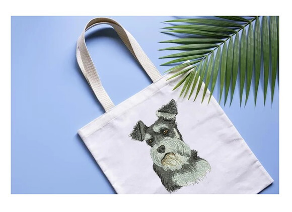 Matriz Bordado Cão Schnauzer