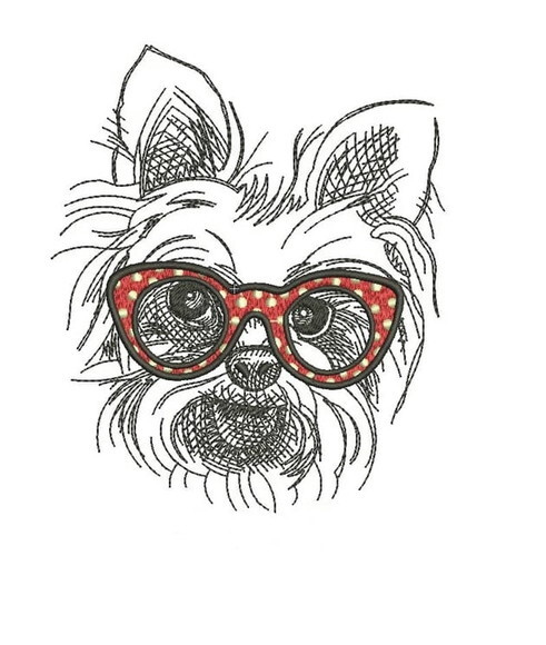 Matriz Bordado Cão Yorkie
