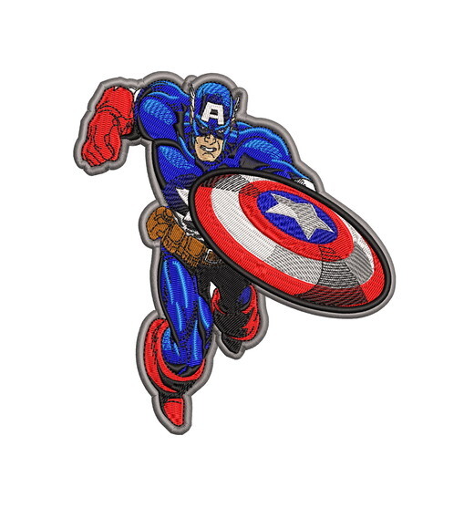 Matriz Bordado Capitão América