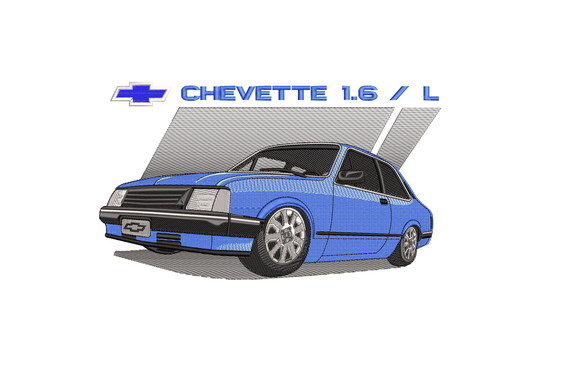 Matriz Bordado Carro Chevrolet Chevette 3