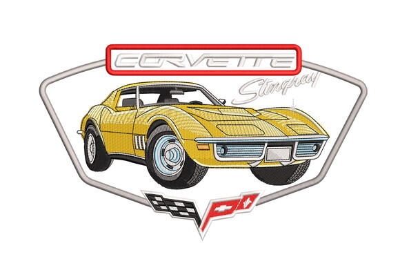 Matriz Bordado Carro Chevrolet Corvette