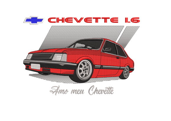 Matriz Bordado Carro Chevrolet Chevette 8