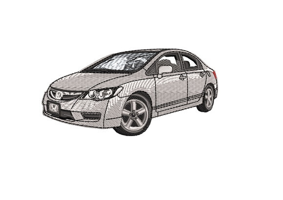 Matriz Bordado Carro Civic