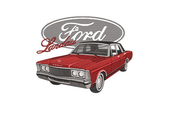 Matriz Bordado Carro Ford Landau
