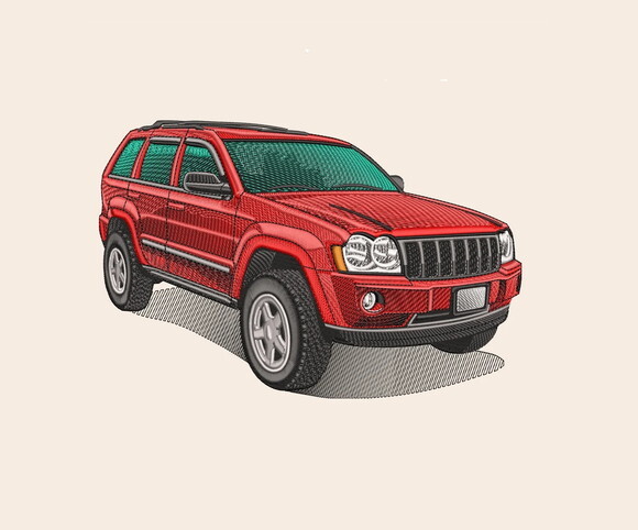 Matriz Bordado Carro Jeep