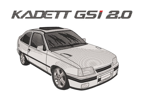 Matriz Bordado Carro Kadett Gsi 2.0