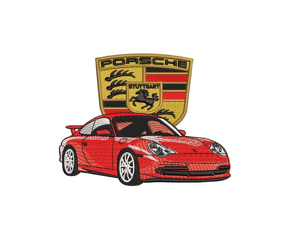 Matriz Bordado Carro Porsche