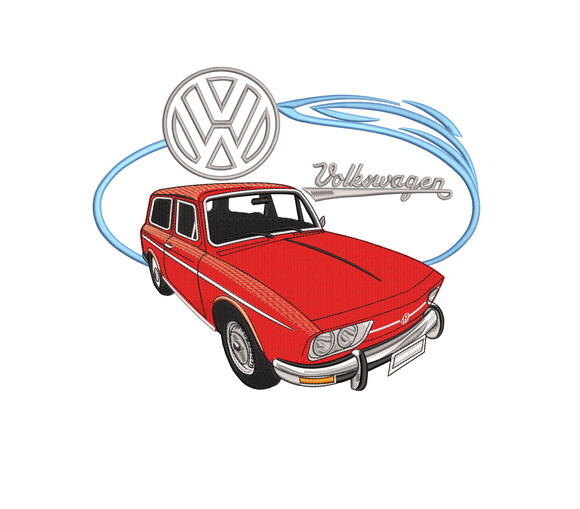 Matriz Bordado Carro Volkswagen Variant 1974