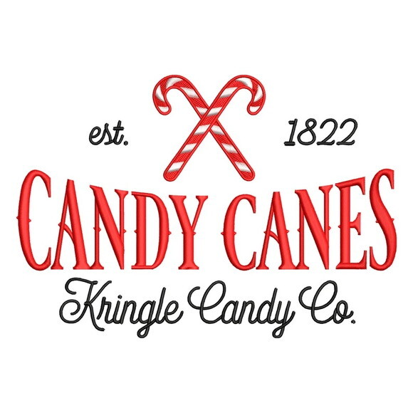 Matriz Bordado Christmas Candy Canes