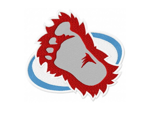 Matriz Bordado Colorado Avalanche Big Foot