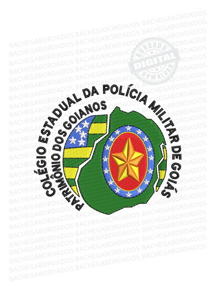 Matriz Bordado Colégio Estadual da Polícia Militar de Goiás