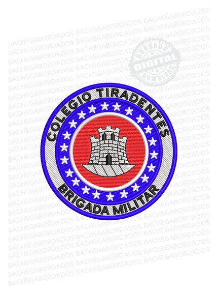 Matriz Bordado Colégio Tiradentes - Brigada Militar