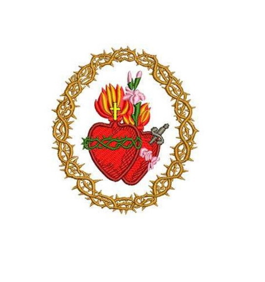 Matriz Bordado Coração de Maria Imaculada