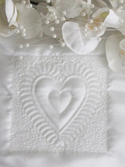 Matriz Bordado Coração Quilting