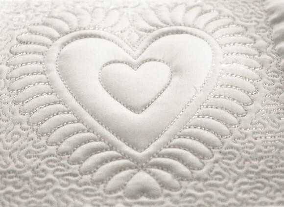 Matriz Bordado Coração Quilting