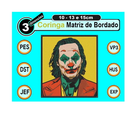 Matriz Bordado Coringa - Joker