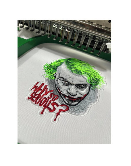 Matriz Bordado Coringa Joker - Why So Serious