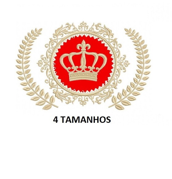 Matriz Bordado Coroa com Arranjos