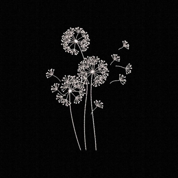 Matriz Bordado Dente de Leão Flor