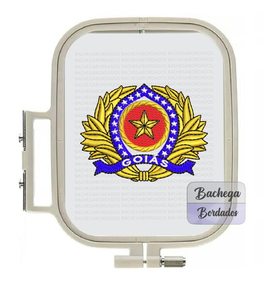 Matriz Bordado Distintivo de Quepe Oficial Goiás