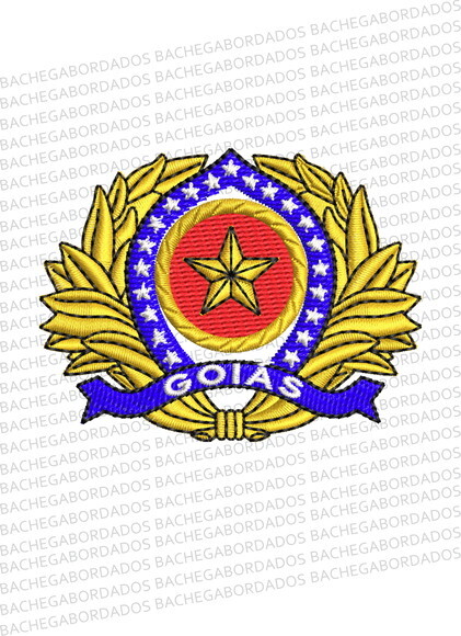 Matriz Bordado Distintivo de Quepe Oficial Goiás