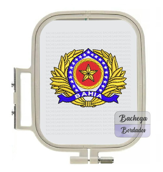 Matriz Bordado Distintivo de Quepe Oficial Bahia